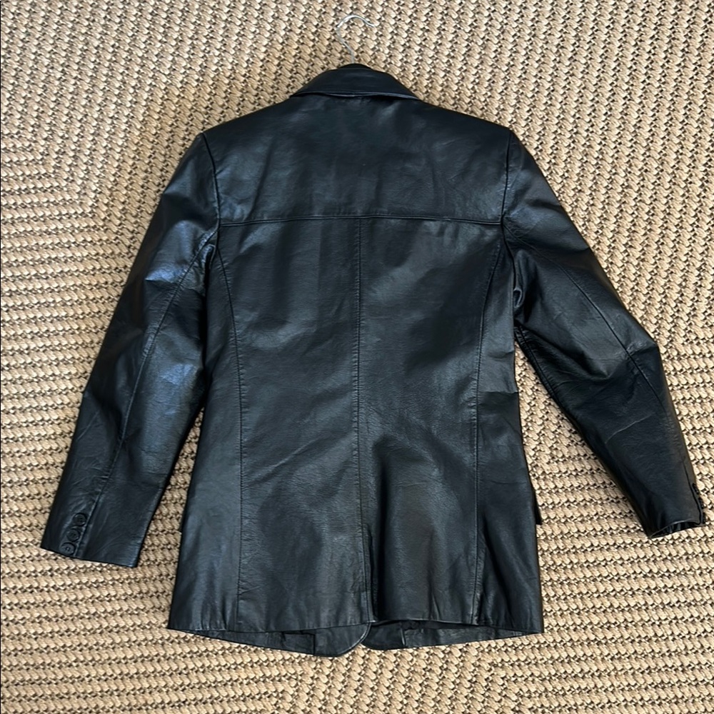 Black Leather Danier Jacket - Picture 5 of 5